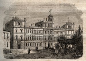Hertugpalasset i Modena på 1800-tallet - Hertugpalasset 1634 - Hertugpalasset i Modene av Unknown artist