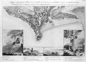 Jordskjelv som fant sted i Scilla (Italia) i 1783. av Unknown artist