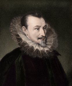 Edmund Spenser c1552/3-1599 - gravering - 1800-tallet av Unknown artist