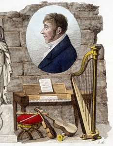Etienne Mehul , fransk komponist og organist (1763-1817). av Unknown artist