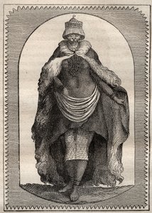 Ekspedisjon til det indre av landene i Sør-Afrika (1775) av Anders Sparrman (1748-1820): en hottentote (kvinne Khoikhoi) - illustrasjon hentet fra "" The Great Mariners of the 18th century"" av Unknown artist
