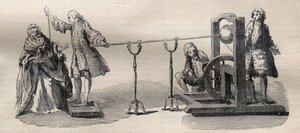Erfaring laget med Boze-maskinen: betennelse i vinånden med sverdspissen av Unknown artist