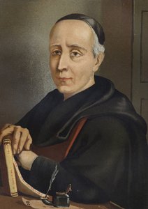 FEIJOO y MONTENEGRO, Benito Jeronimo (1673-1764). Spanish writer and essayist - portrait by Benito Jeronimo or Feijoo (1676-1764). Spanish theologian and medicine after hombres y Mujeres famous. Barcelona 1877. av Unknown artist