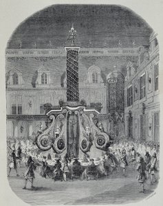 Fest for Ludvig XIV (fest i marmorgårdsplassen i Versailles). av Unknown artist