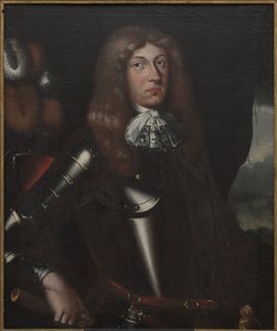 Ferdinand Kettler, duc de la Courlande Semigalie - Portrett av Ferdinand Kettler (1655-1730), hertug av Courland og Semigallia, anonym . Olje på lerret. Mål: 90x75 cm. Nationalmuseum Stockholm av Unknown artist