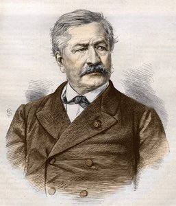 Ferdinand de Lesseps (1805 - 1894), gravering, Bianchetti-samling av Unknown artist