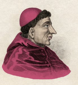 Francisco Jimenez de Cisneros (Gonzalo Jimenez de Cisneros) (1436-1517) kardinal, religiøs reformator og spansk statsmann. Gravering av 1800-tallet. av Unknown artist