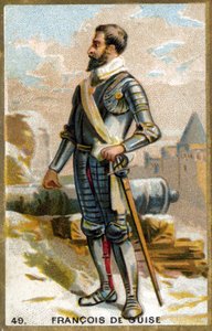 Francois de Guise (1519 - 1563). 19th century chromolithography. av Unknown artist