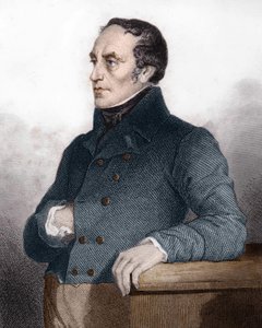 François Guizot (1787 - 1874), fransk politiker og historiker - gravering i historien om det politiske og private livet til Louis Philippe av Unknown artist