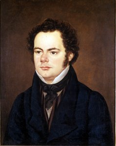 Franz Schubert (1797 - 1828), portrettmaleri bevart ved Society of Friends of Music, Wien. av Unknown artist
