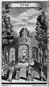 Frontispice of “” ISSE “” heroic pastoral, three acts and prologue av Unknown artist