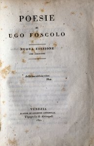 Frontispice of "Poesy" av den italienske poeten og dramatikeren Ugo Foscolo (1778-1827) 1822 av Unknown artist