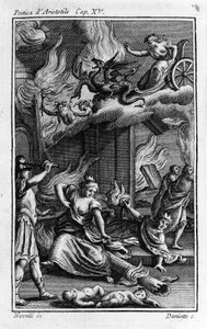 Frontispice av "" Det poetiske"" av den greske filosofen Aristoteles (384-322 f.Kr.). 17. århundre av Unknown artist