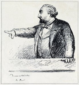 Gambetta holder sin tale om Amnesty. av Unknown artist