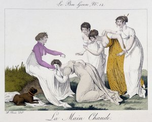 Game of the hot hand - i “” The Good Genre””, nr. 12, tidlig på 1800-tallet av Unknown artist