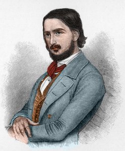 Georg Friedrich Rudolph Theodor Herwegh (1817-1875) German poet, revolutionary and translator. av Unknown artist