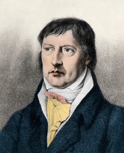 Georg Wilhelm Friedrich Hegel (1770-1831) English philosopher, engraving c1825 av Unknown artist