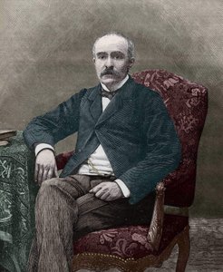 Georges Clemenceau (1841-1929), French politician in 1885. av Unknown artist