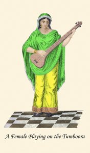 Jente som spiller Tumboora av Unknown Artist
