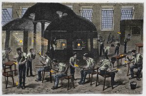 Glassblowing Factory av Unknown artist