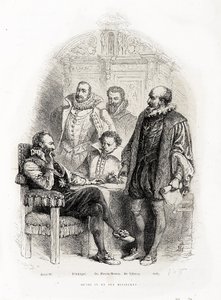 Henri IV (1553 - 1610) og hans ministre: Theodore Agrippa d