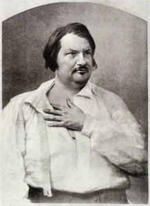 Honoré de Balzac, rundt 1850 av Unknown artist