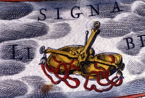 Horoskop: dyrekretsens tegn, Vekten. 1500-talls gravering. av Unknown artist