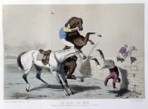 Hesteridning: Le jump du mur, Steeple - i "" Le Centaure"" av Unknown artist