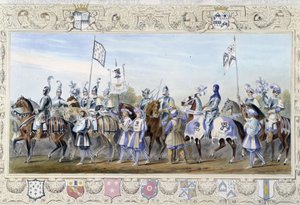 Ryttere "" Black Lions"" - i "" Knight of England" av J. Whatman, red. T. M