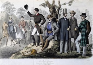 Jaktantrekk, "" Le Journal des tailors"" av Unknown artist