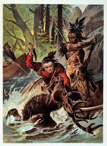 Illustrasjon av "" skinnstrømper" av F. Cooper av Unknown artist