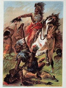 Illustrasjon av "" skinnstrømper" av F. Cooper av Unknown artist