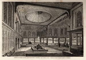 Inne i en kiosk av serien i Konstantinopel (dagens Istanbul), bygget under Soliman the Magnificent eller Suleyman 1st (1495-1566) av Unknown artist