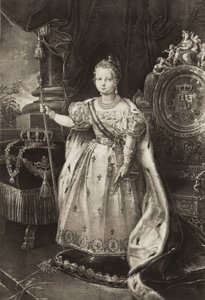Isabella II (1830-1904). Dronning av Spania (gravering) av Unknown artist
