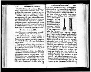 Italienske og nederlandske termometersider fra "" Mathematics Recreations"" av Jean leurechon (1591-1670) 1653 av Unknown artist
