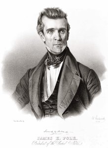 James K. Polk, president i USA av Unknown artist