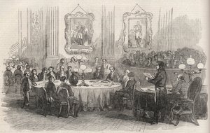 Jean-Jacques (Jean Jacques) Berger (1790-1859) PREFECT OF THE SEINE, PROclaiming THE VOTES FOR THE EMPIRE TO THE MAYORS OF THE ARRONDISSENSES, PARIS av Unknown artist