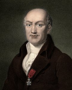 Jean Baptiste (Jean-Baptiste) Joseph Delambre 1749-1822 - gravering - 1800-tallet av Unknown artist