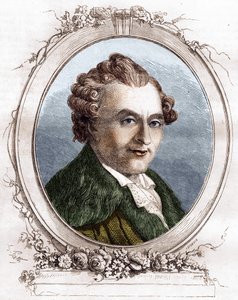 Jean Michel Sedaine. Fransk dramatisk forfatter 1719-1797. av Unknown artist
