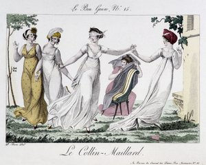 Game of Colin-Maillard (Colin Maillard) - i "" Le Bon-sjangeren", n¡14, tidlig på 1800-tallet av Unknown artist