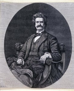 Johann II Strauss jr. (1825-1899), østerriksk musiker. av Unknown artist