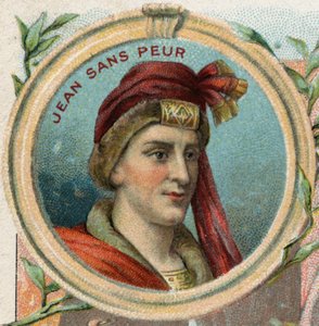 Johannes uten frykt (1371-1419), hertug av Bourgogne. Kromolitografi sent på 1800-tallet av Unknown artist