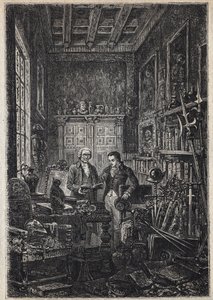 Jonathan Oldenbuck - (The Saint of the Saints of the Antiquary) - Ilustration of the 19th century for the novel “The Antiquary” by av Unknown artist