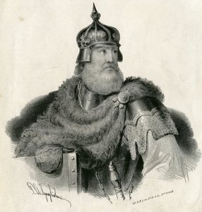 Kestutis - storhertug av Litauen og hertug de Trakai 1297-1382 av Unknown artist