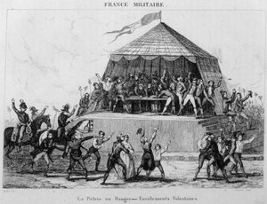 La patrie en danger - Frivillige verving. av Unknown artist