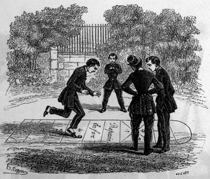 La grande marelle. Engraving in “Le journal de la jeunesse” av Unknown artist