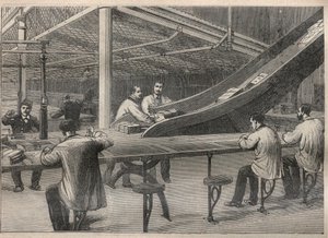 Brevpost: stempling av brev på Hotel des Posts i Paris av Unknown artist