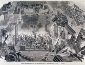 Siste scene av operaen Trojanerne av Hector Berlioz av Unknown artist