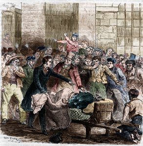 Le Cholera, Paris, April 1832. av Unknown artist