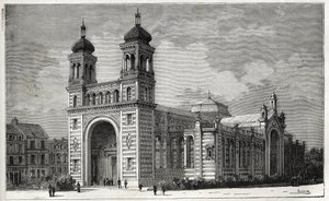 Le Palais Rameau (1878-1881) in Lille - engraving of 1884 av Unknown artist